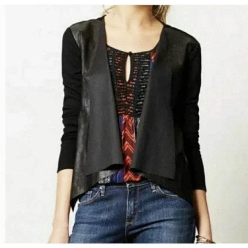 Sunday in Brooklyn Black Open-Front Blazer